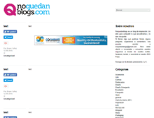 Tablet Screenshot of noquedanblogs.com